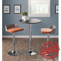 Lumisource BT-ADJ23TW BK Adjustable Bar Table